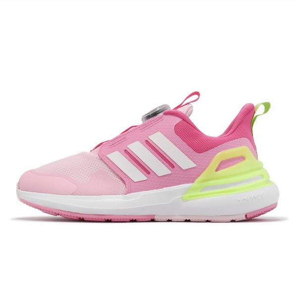 adidas RapidaSport Boa K Pink White Yellow Kids Preschool Running Shoe ID2381 Carousel 1