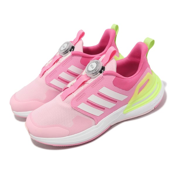 adidas RapidaSport Boa K Pink White Yellow Kids Preschool Running Shoe ID2381 Carousel 16