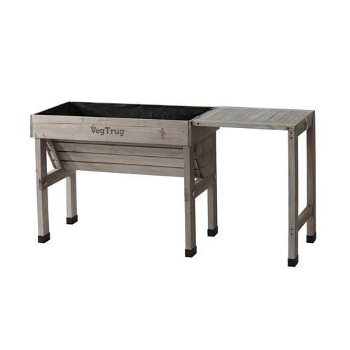 Side Table for VegTrug WallHugger Wooden Planter - Grey Wash FSC Carousel 2