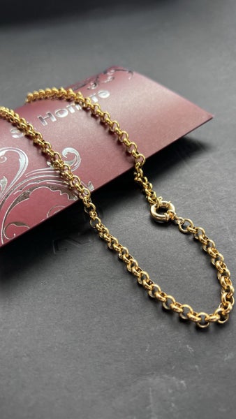 CLASSIC 5MM 18KGB BELCHER LINK NECKLACE - *NO RES* Carousel 1