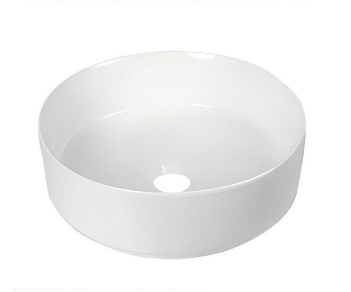 Halo 400mm Round Vessel Basin – Matte White Carousel 1