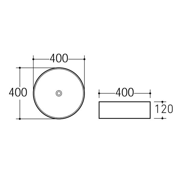 Halo 400mm Round Vessel Basin – Matte White Carousel 6