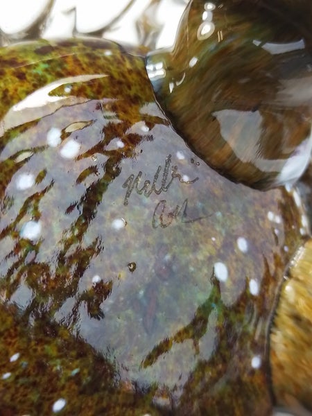 Hand Blown Glass Turtle Ornament with Dichroic Eyes - $1 Reserve Charity Auction Carousel 2