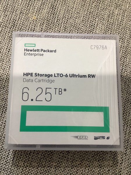 New HPE LTO-6 Ultrium 6.25TB RW Data Cartridge Backup Storage Tape C7976A Sealed Carousel 1
