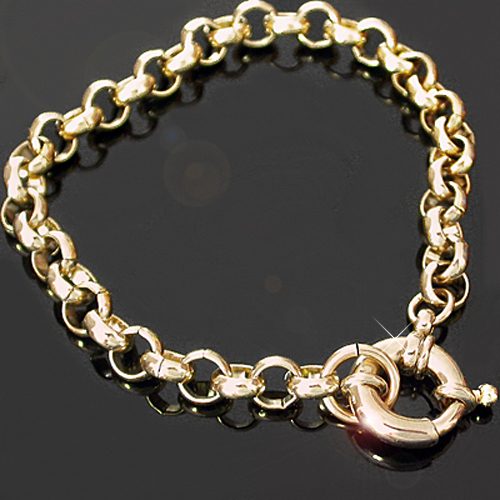 CLASSIC 6MM 14KGB BELCHER LINK BRACELET *NO RES* Carousel 1