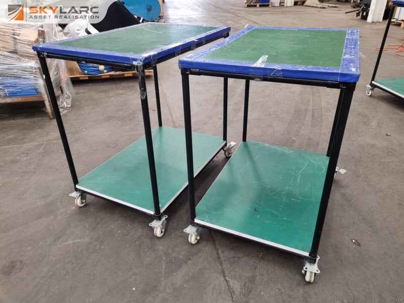 2x Mobile Shelf Trollies Carousel 1