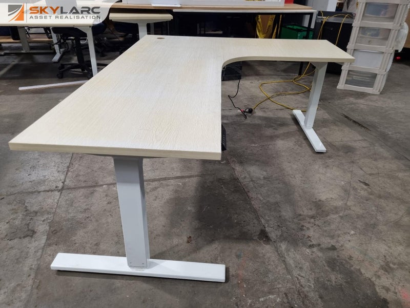 Adjustable Height Office Corner Desk Carousel 2