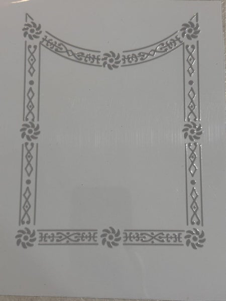 Vintage Kitchen Clock Glass Border Transfer Decal, Gold or Silver –16 Designs Carousel 16