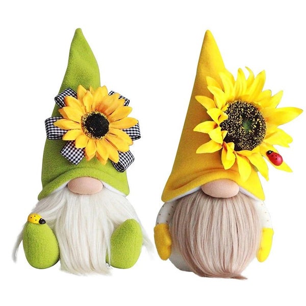 Hod Health & Home Bee Gnome Spring Sunflower Doll Decor Handmade Bumble Plush Fa Carousel 7