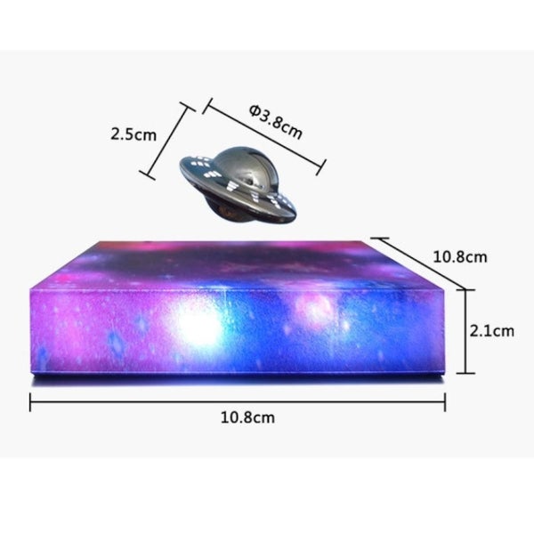 Hod Health & Home Levitating Ufo Color Galaxy Lamp Magnetic Suspension Star Ligh Carousel 2