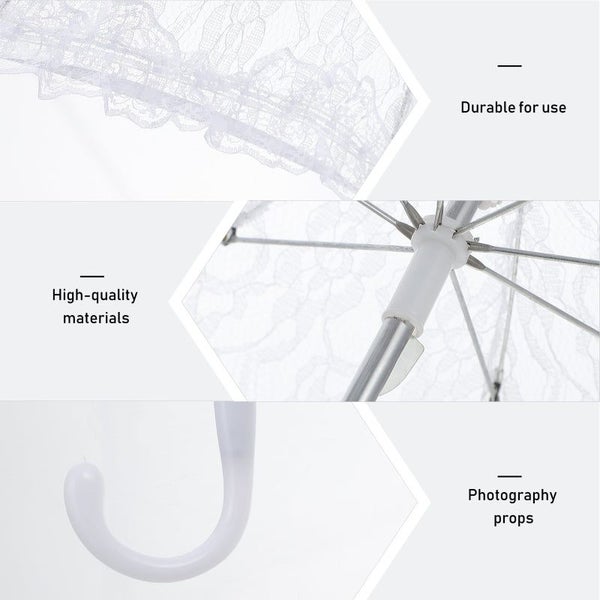 Hod Health & Home Lace Umbrella Kids Umbrellas Rain Performance Supplies White D Carousel 2