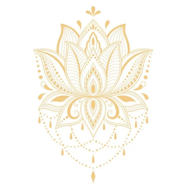 Hod Health & Home Decal Lotus Shape Removable Pvc Om Sign Meditation Art Vinyl W Carousel 4