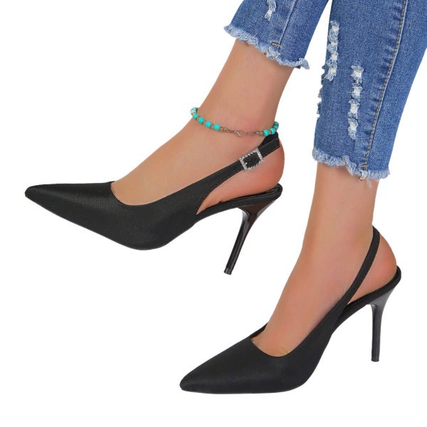 Hod Health & Home Pointed Toe Buckle Sandals Stiletto High Heels Shoes For Women Carousel 1