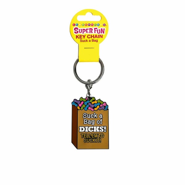 Super Fun Key Chain - Suck A Bag Novelty Keychain Carousel 1