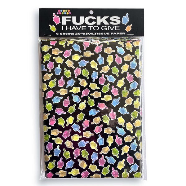 Little Genie Fucks I Have To Give Tissue Paper Sheets - Novelty Decoration 6 Pac Carousel 1