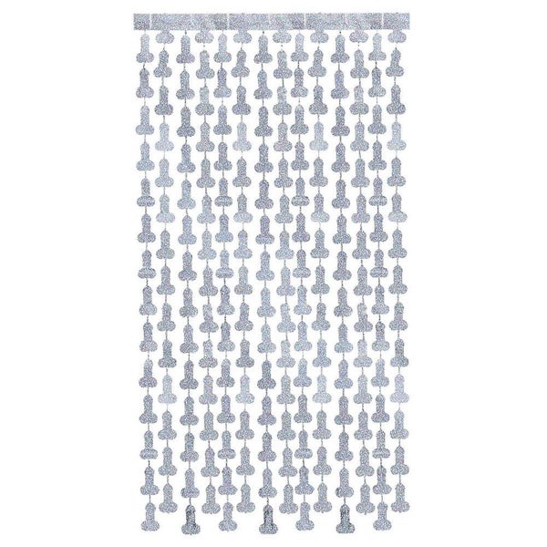 Little Genie Glitterati - Penis Party Disco Metallic Curtains Doorway Decoration Carousel 1