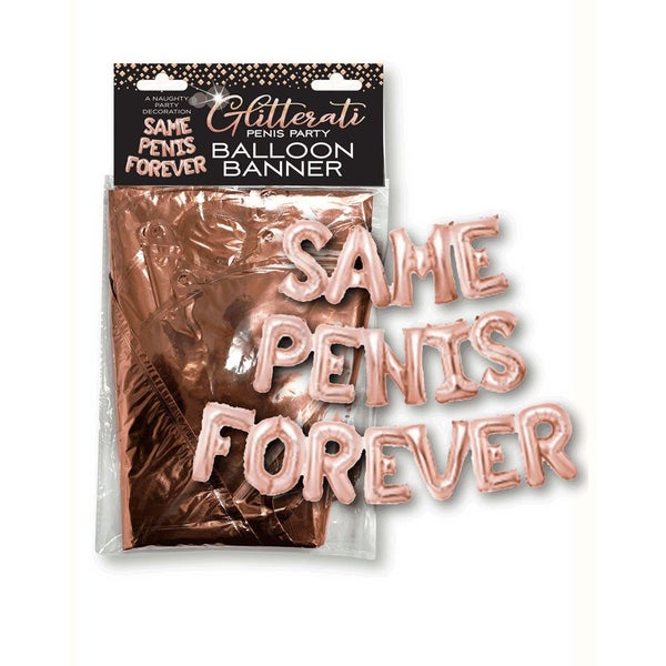 Little Genie Glitterati Same Penis Forever Balloon Banner - Hen's Party Decorati Carousel 1