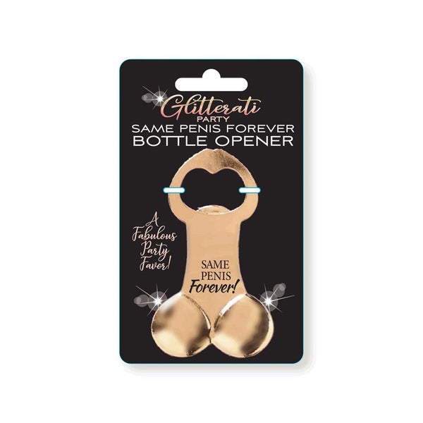 Little Genie Glitterati Same Penis Forever Bottle Opener - Novelty Carousel 1