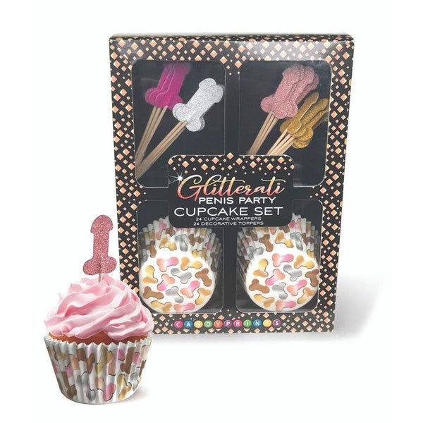 Little Genie Glitterati Penis Party Cupcake Set Of 24 Carousel 1