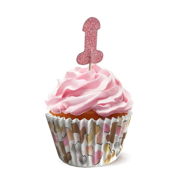 Little Genie Glitterati Penis Party Cupcake Set Of 24 Carousel 2