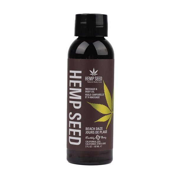 Earthly Body Hemp Seed Massage & Oil - Beach Daze (Coconut Pineapple) Scented 59 Carousel 1