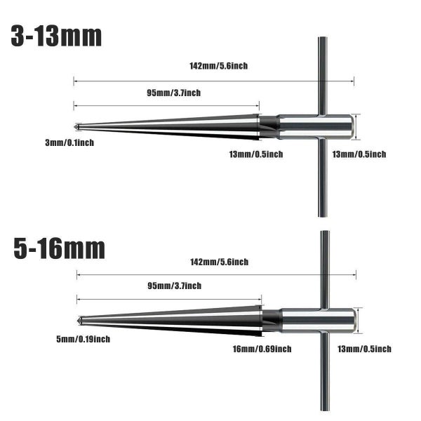 Round Shank Hexagon T Handle Taper Reamer Tool For Drilling And Boring Reamer(3 Carousel 2