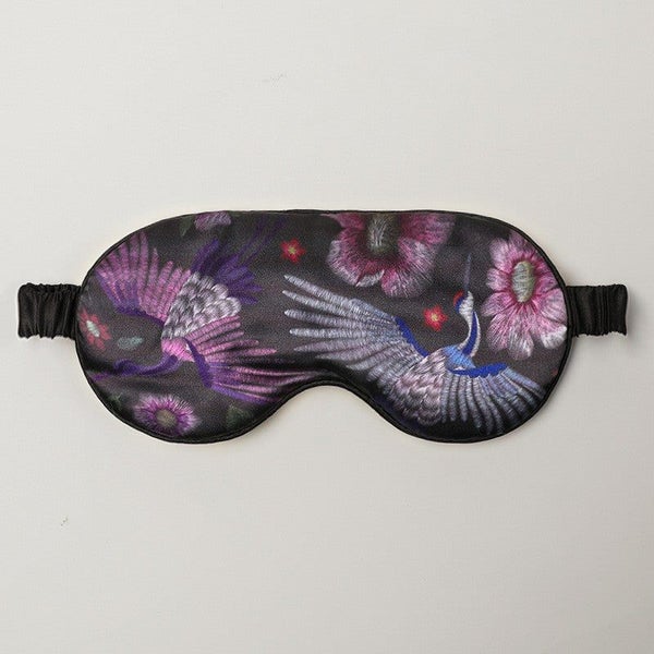 Double Sided Imitation Silk Eye Mask Satin Protection Blackout Sleep Mulberry Pr Carousel 1