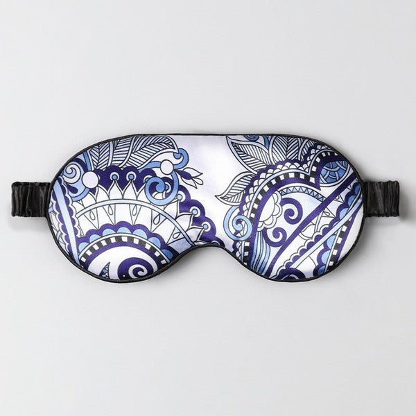 Double Sided Imitation Silk Eye Mask Satin Protection Blackout Sleep Mulberry Pr Carousel 2