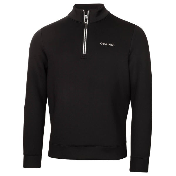 Calvin Klein Mens Scuba Stretch Moisture Wicking 1/4 Zip Golf Sweater Carousel 1