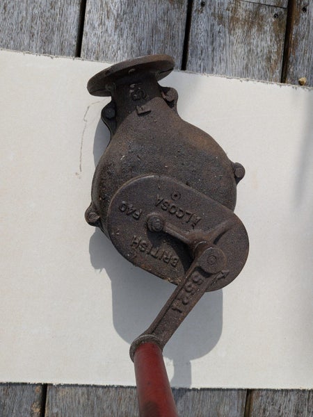 British Alcosa hand crank Forge Blower Carousel 1