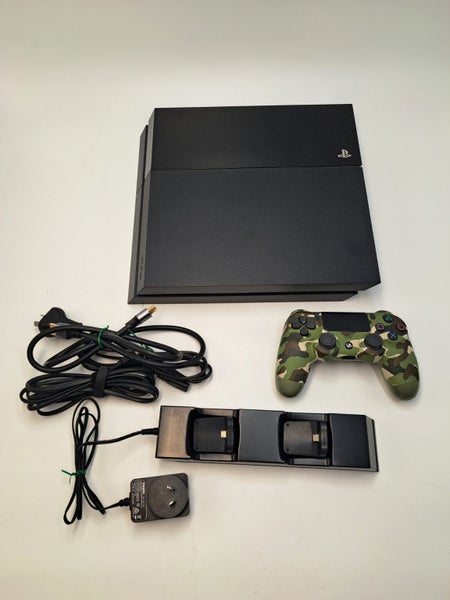 * 500GB Black PS4 Console w/ Camo Controller & Cables! * Carousel 1