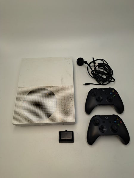 * 1TB White Xbox One S Console w/ 2 Controllers & Power Cable! * Carousel 1