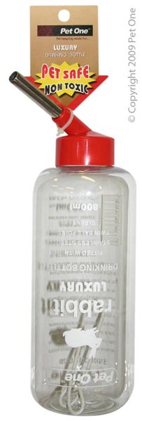 Pet One Deluxe Rabbit Rat Guinea Pig Drinking Bottle 800ml Carousel 1