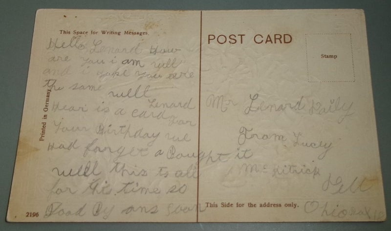 Happy Birthday- Embossed Floral Card Carousel 2