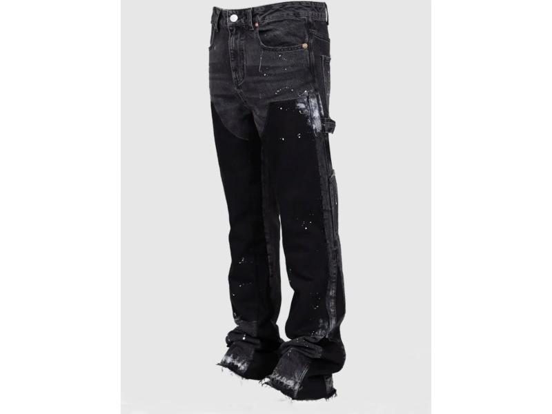 Men's Loose Fit Straight Leg Micro Flare Jeans American Style Carousel 1