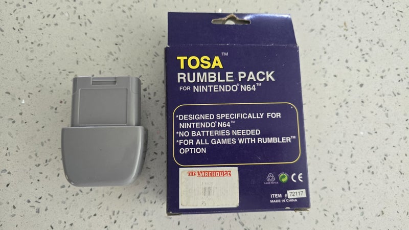 Nintendo 64 (N64) TOSA Rumble Pack - Inc Packaging Carousel 2