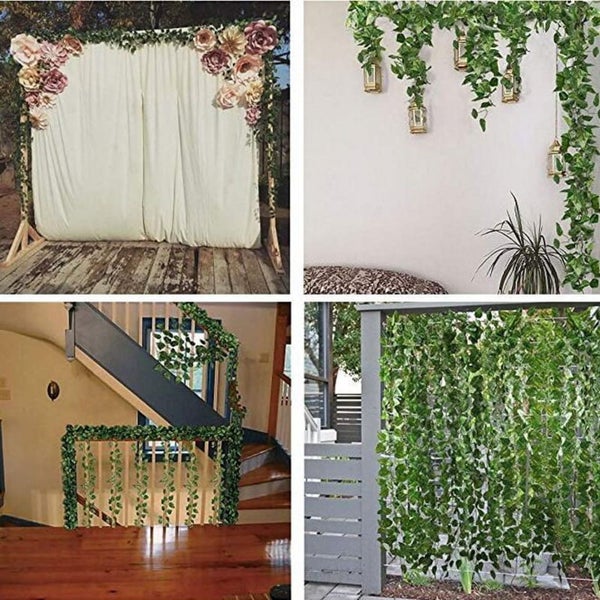 12 Pack 79 Feet Artificial Ivy Leaf Leaves Grass Plants Vine Fake Greenery Ga Carousel 7