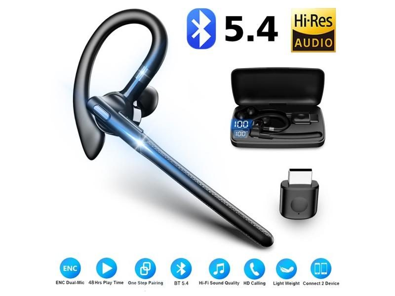Wireless Ear-hook Headphone With Dual-Mic Noise Cancelling Carousel 1