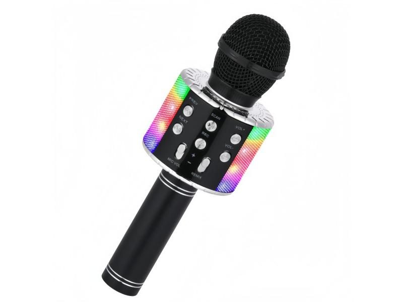 Portable Bluetooth Karaoke Microphone With Disco Lights For Gifts Carousel 1