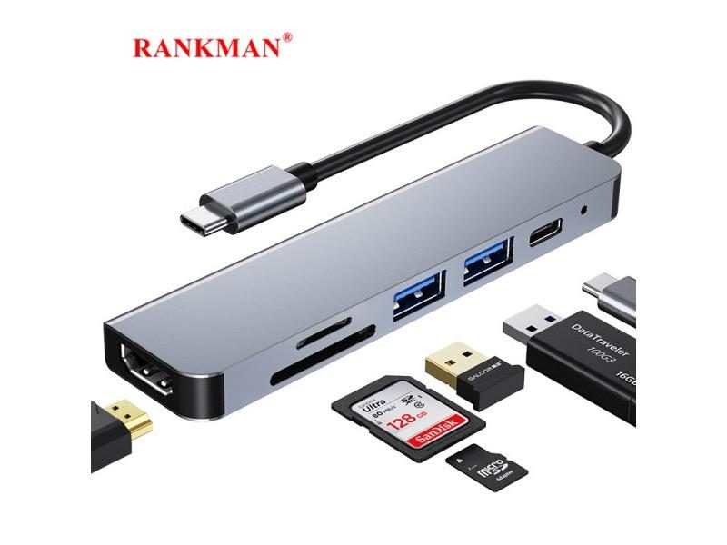 USB C Dock 4K HDMI SD TF USB 3.0 2.0 Charging For MacBook IPad Pro Carousel 2