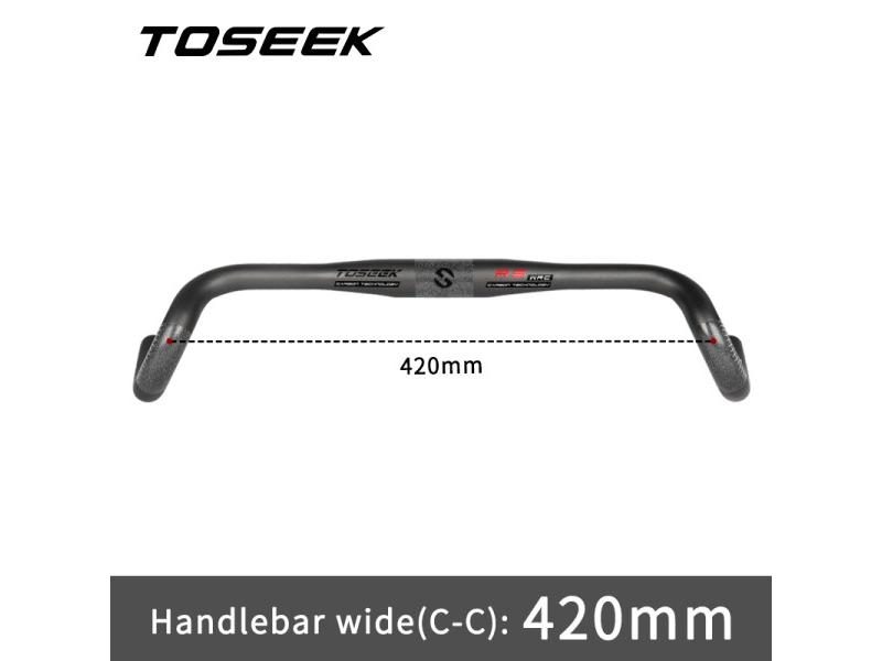 Carbon Gravel Outer Drop Bar 31.8mm 400/420/440mm Matte Black Carousel 1