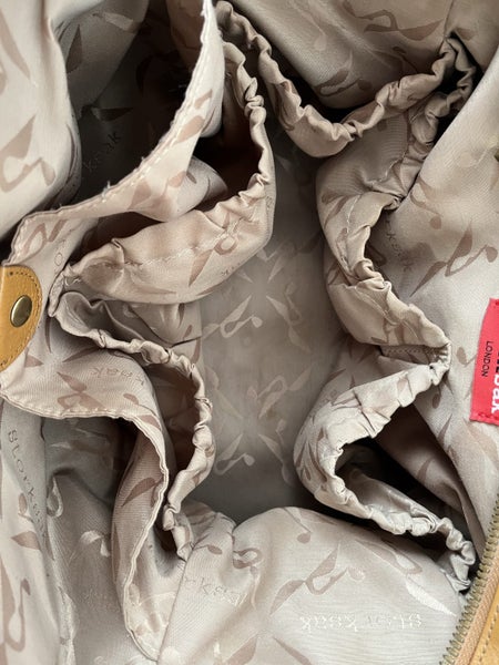 Storksak tan leather nappy baby bag Carousel 7