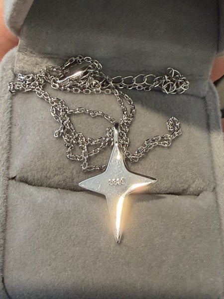 $1 reserve//S925 Sterling Silver Natural Opal Necklace Carousel 3