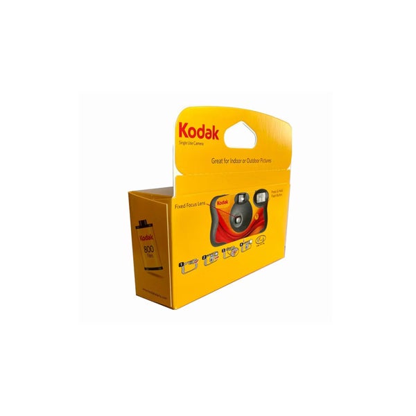 Kodak Disposable OTUC Disposable Film Camera with Flash - Black/Yellow (27 Carousel 2