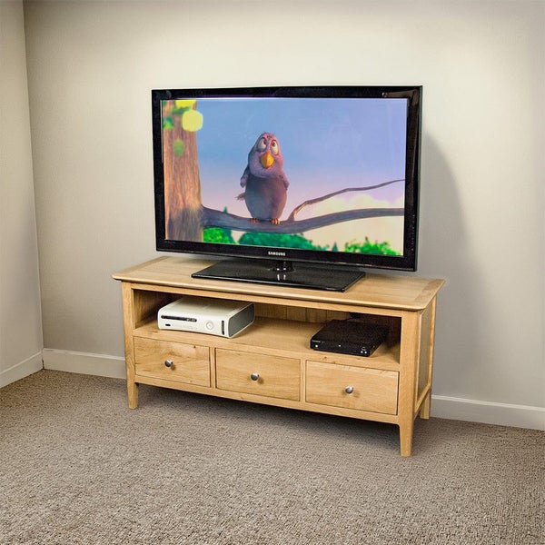 Victoria Oak TV Cabinet Carousel 1