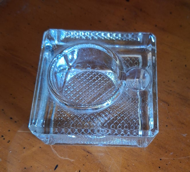 Vintage Glass Ink and Pen Holder Desktop Carousel 1