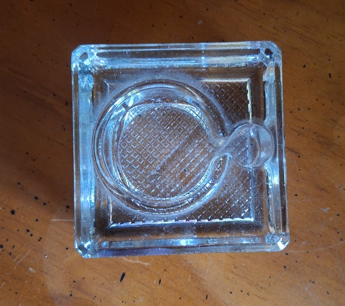 Vintage Glass Ink and Pen Holder Desktop Carousel 3