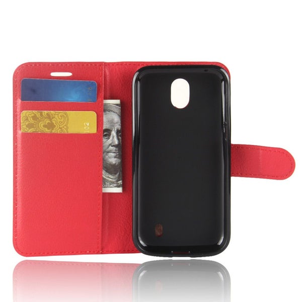Nokia 1 Pu Wallet Case [Red] Carousel 2