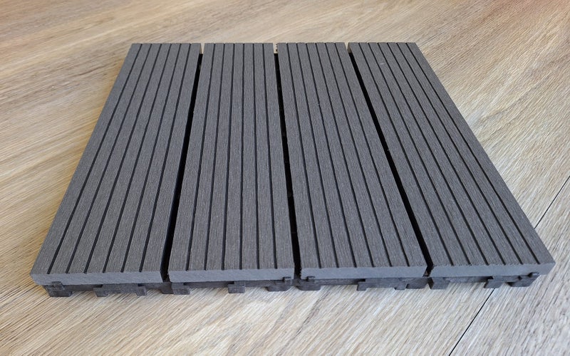 Composite Tile DIY WPC tiles DIY Decking Flooring Wood Plastic ($69/10 tiles) Carousel 1