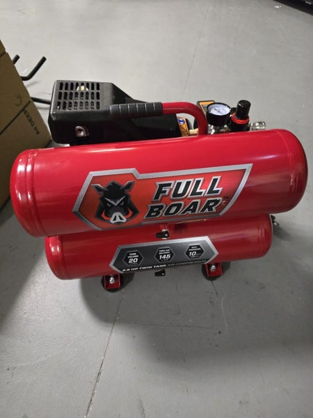 *1$ FAULTY AUCTION* Full Boar Twin Tank Direct Drive Air Compressor FBAC-21025 Carousel 1